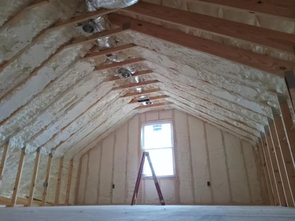 Spray foam roofing application for Crawl Space Insulation project in Arden-Arcade